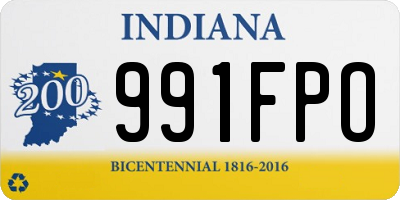 IN license plate 991FPO