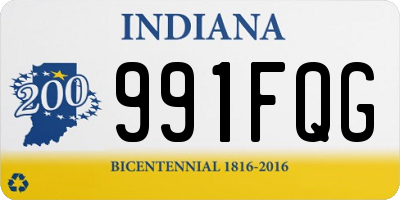 IN license plate 991FQG