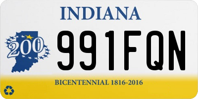 IN license plate 991FQN