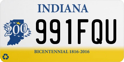 IN license plate 991FQU