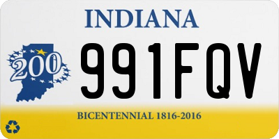 IN license plate 991FQV