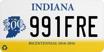 IN license plate 991FRE