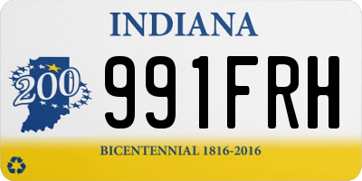 IN license plate 991FRH