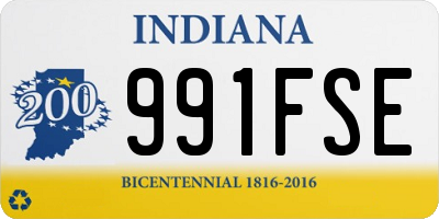 IN license plate 991FSE