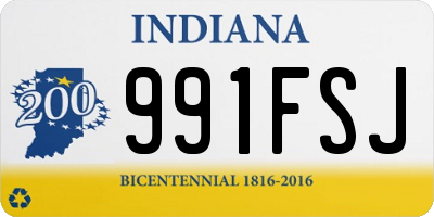 IN license plate 991FSJ