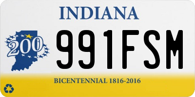 IN license plate 991FSM