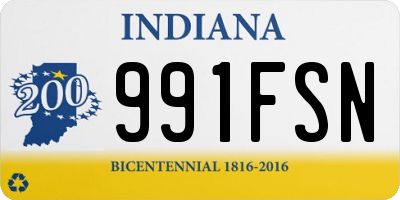 IN license plate 991FSN