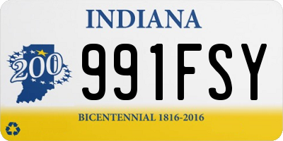 IN license plate 991FSY