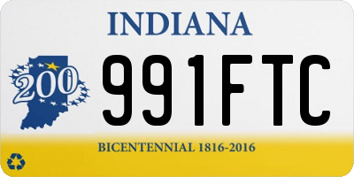 IN license plate 991FTC