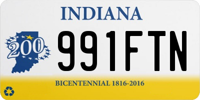 IN license plate 991FTN