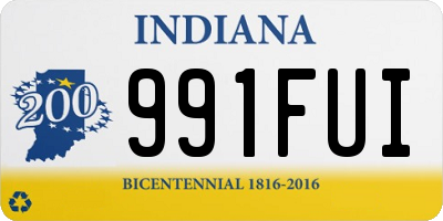 IN license plate 991FUI