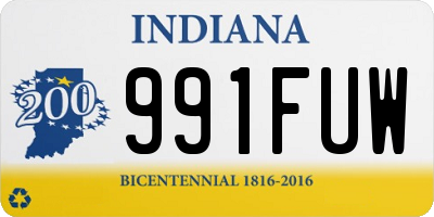 IN license plate 991FUW