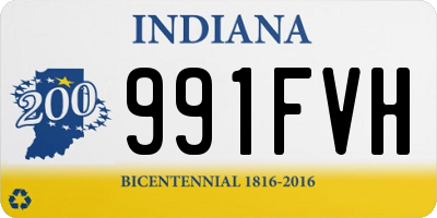 IN license plate 991FVH