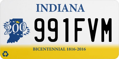 IN license plate 991FVM