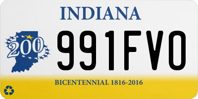 IN license plate 991FVO