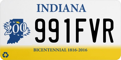 IN license plate 991FVR