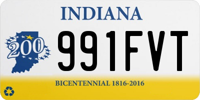 IN license plate 991FVT