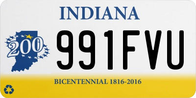 IN license plate 991FVU