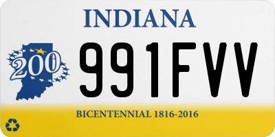 IN license plate 991FVV