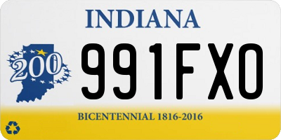 IN license plate 991FXO