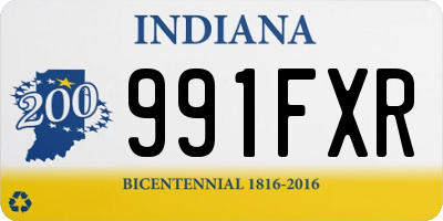 IN license plate 991FXR