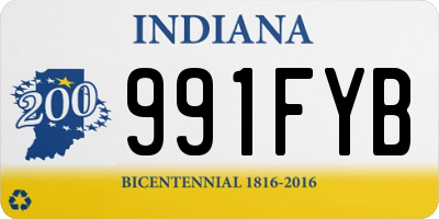 IN license plate 991FYB