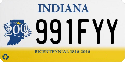 IN license plate 991FYY