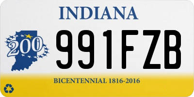 IN license plate 991FZB