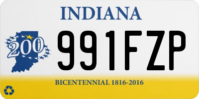 IN license plate 991FZP