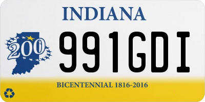 IN license plate 991GDI