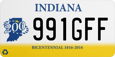 IN license plate 991GFF