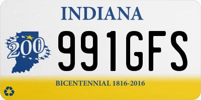 IN license plate 991GFS