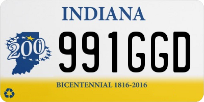 IN license plate 991GGD