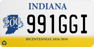 IN license plate 991GGI