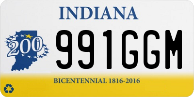 IN license plate 991GGM