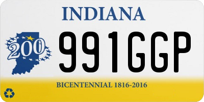 IN license plate 991GGP