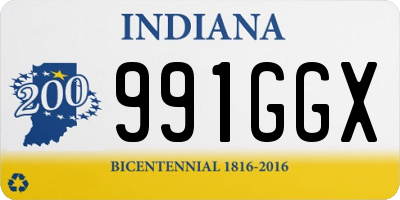 IN license plate 991GGX