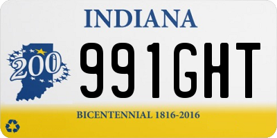 IN license plate 991GHT