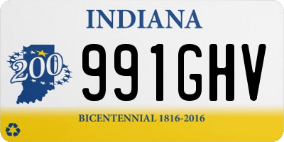 IN license plate 991GHV