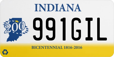 IN license plate 991GIL