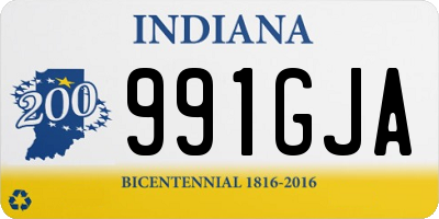 IN license plate 991GJA