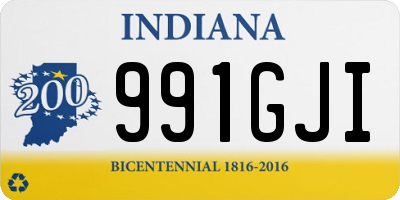 IN license plate 991GJI