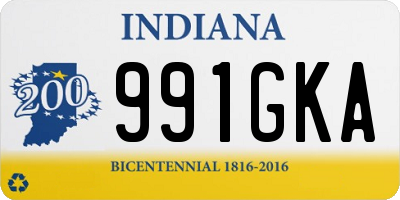 IN license plate 991GKA