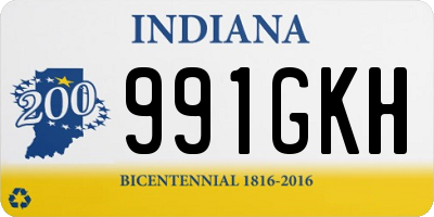 IN license plate 991GKH