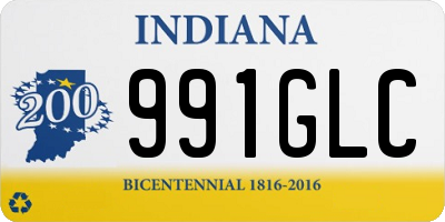 IN license plate 991GLC