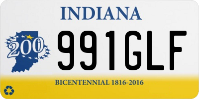 IN license plate 991GLF