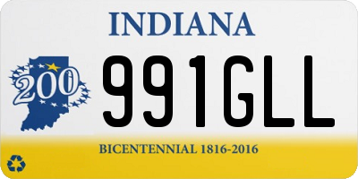 IN license plate 991GLL
