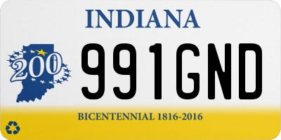 IN license plate 991GND