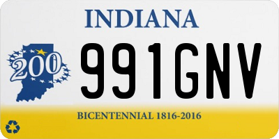 IN license plate 991GNV