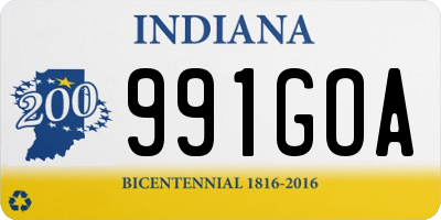 IN license plate 991GOA